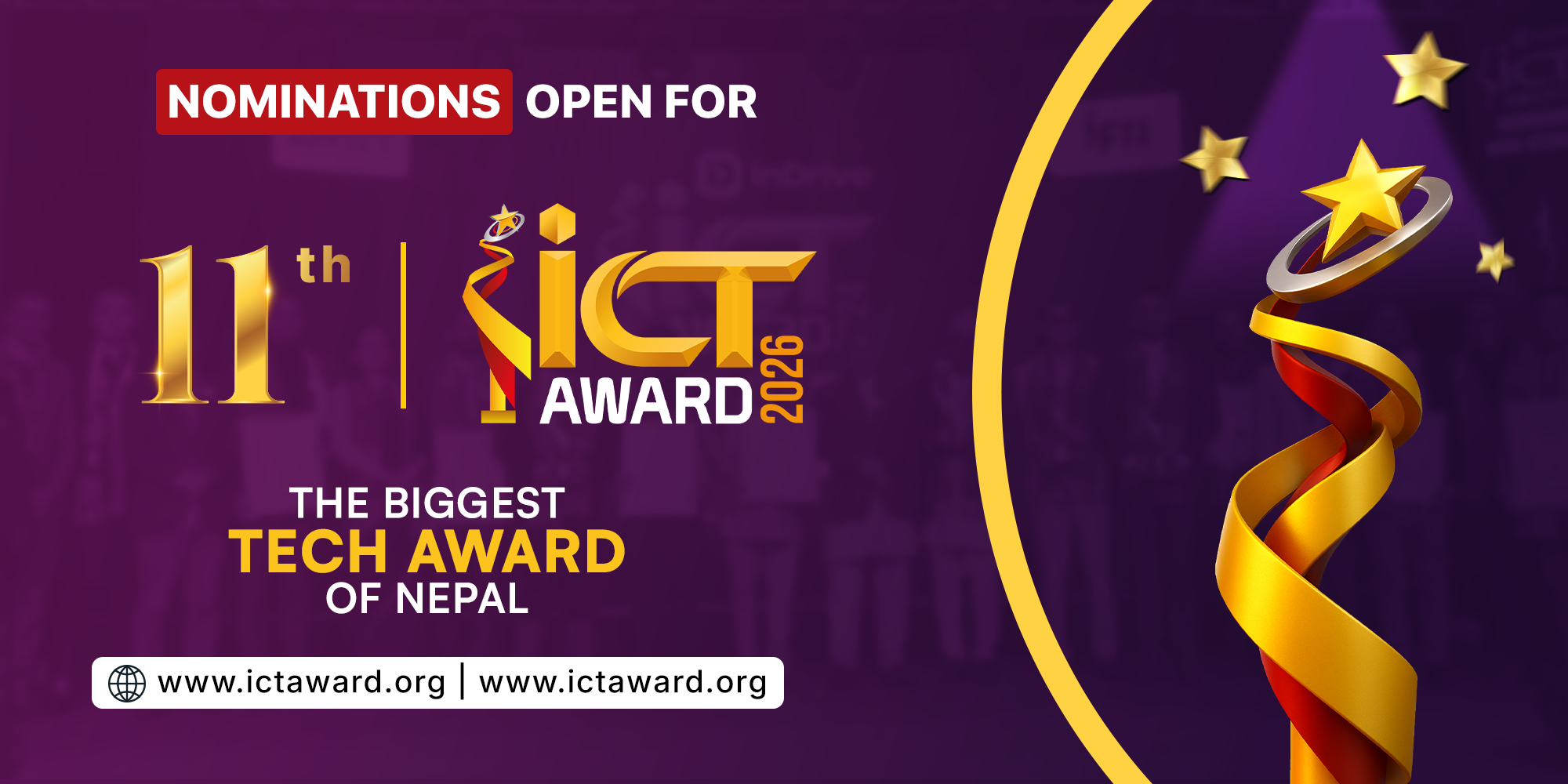 ICT Award 2026 nominations on Online , 16 categories announced including international awards